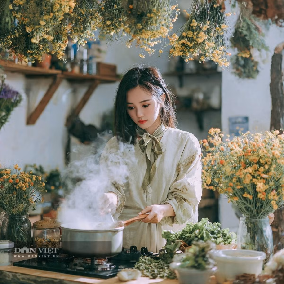 Người già dặn không để đồ đạc lộn xộn trong bếp