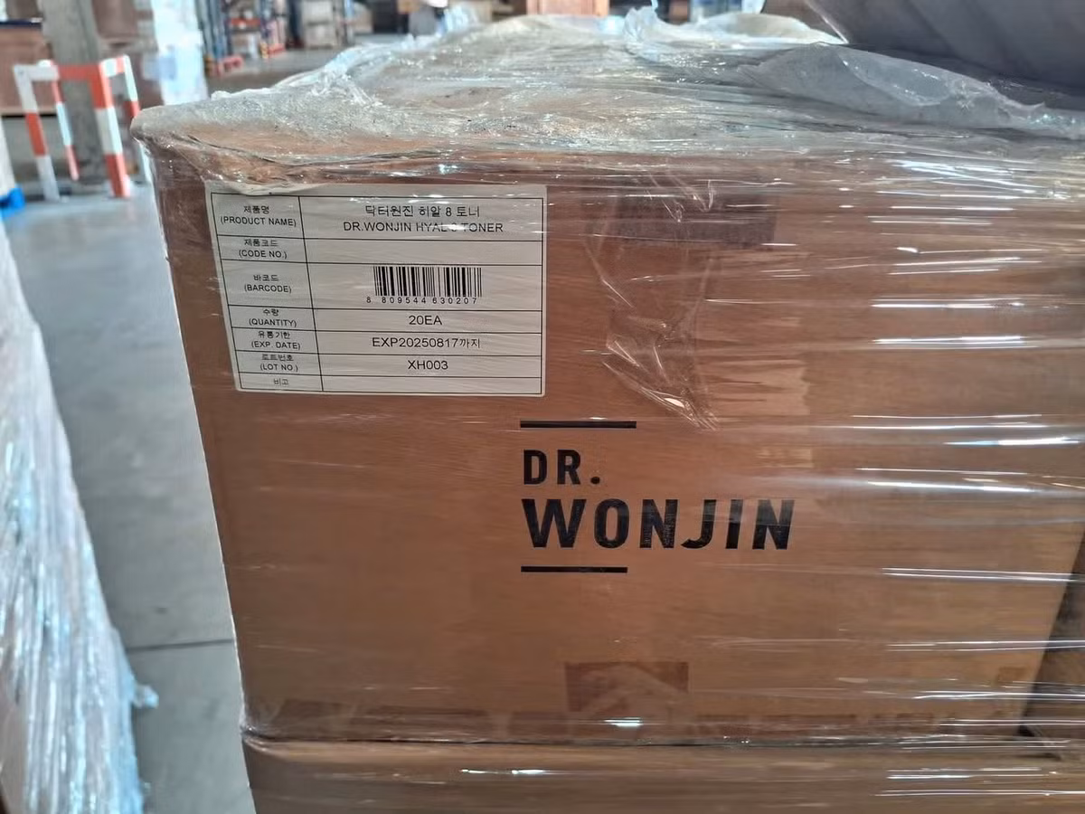 14.550 chai mỹ phẩm Wonjin hết hạn vừa bị phát hiện.