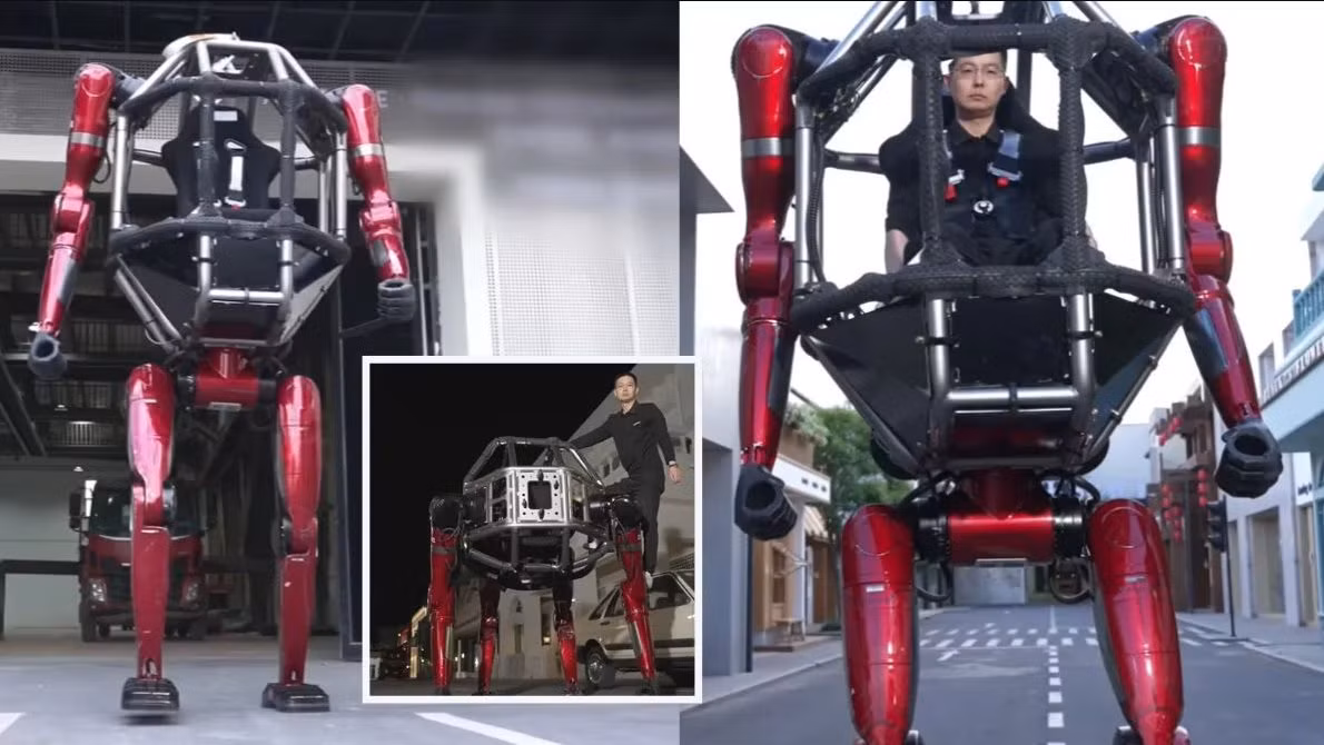 Điểm gây kinh ngạc nhất nằm ở khả năng biến hình khi robot có thể chuyển từ trạng thái đứng bằng hai chân sang di chuyển bằng bốn chi theo kiểu “crab-walk”, giúp tăng độ ổn định và dễ dàng vượt qua những địa hình hẹp hoặc phức tạp.