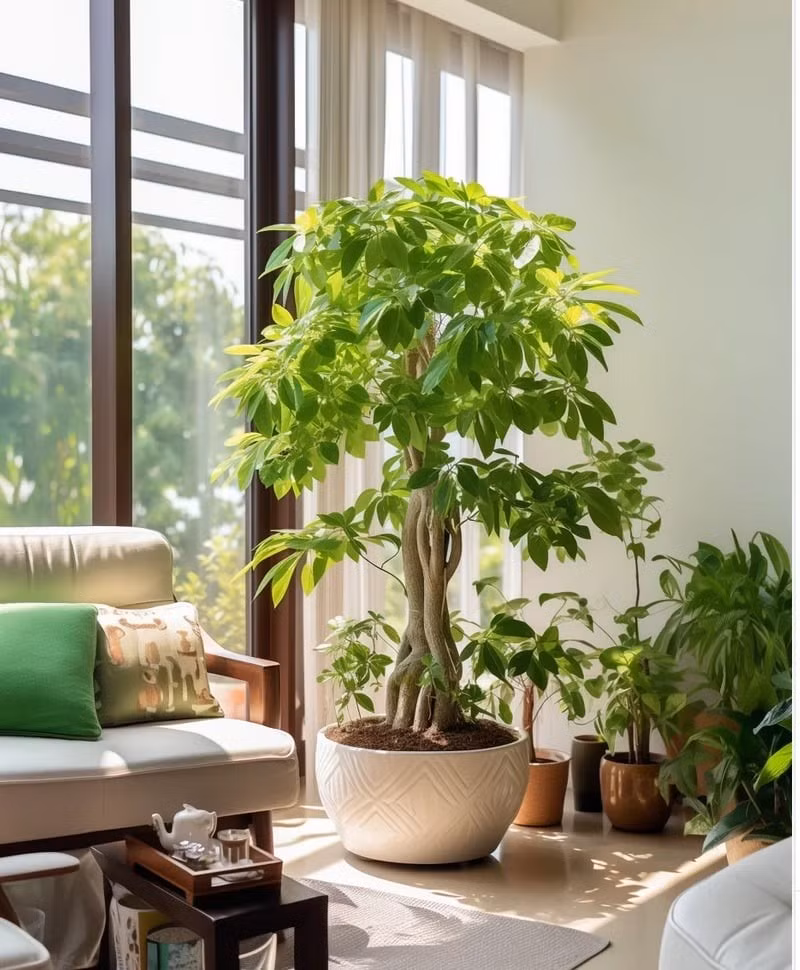 Loài cây này không chỉ thanh lọc mạnh không khí mà còn hấp thụ được nhiều loại khí độc, tạo môi trường trong lành, dễ chịu và điều hòa độ ẩm hiệu quả.