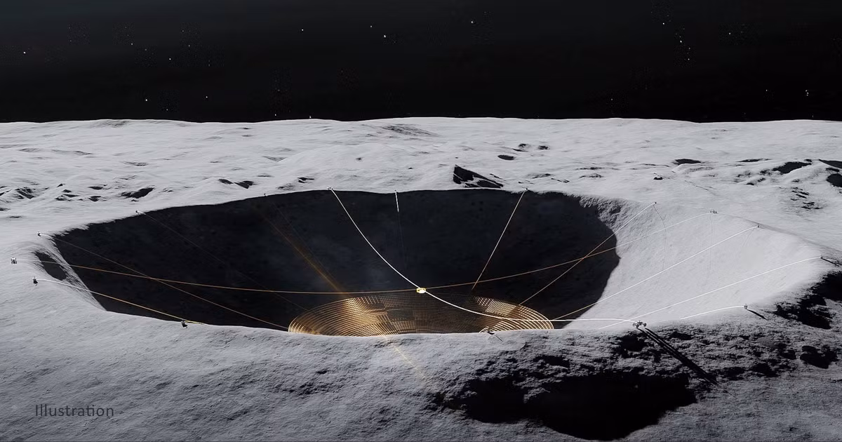 Dự án có tên Lunar Crater Radio Telescope (LCRT), trị giá hơn 2 tỷ USD và kỳ vọng hoàn thành vào những năm 2030.(Ảnh: PetaPixel)