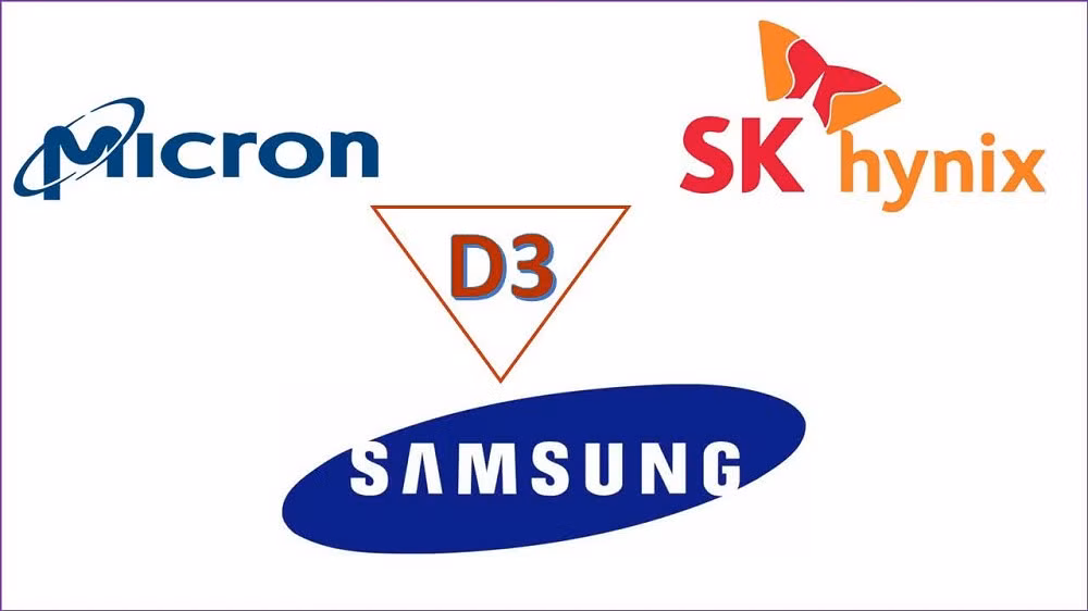 Bộ ba SK Hynix, Samsung và Micron chiếm hơn 90% sản lượng chip nhớ toàn cầu.