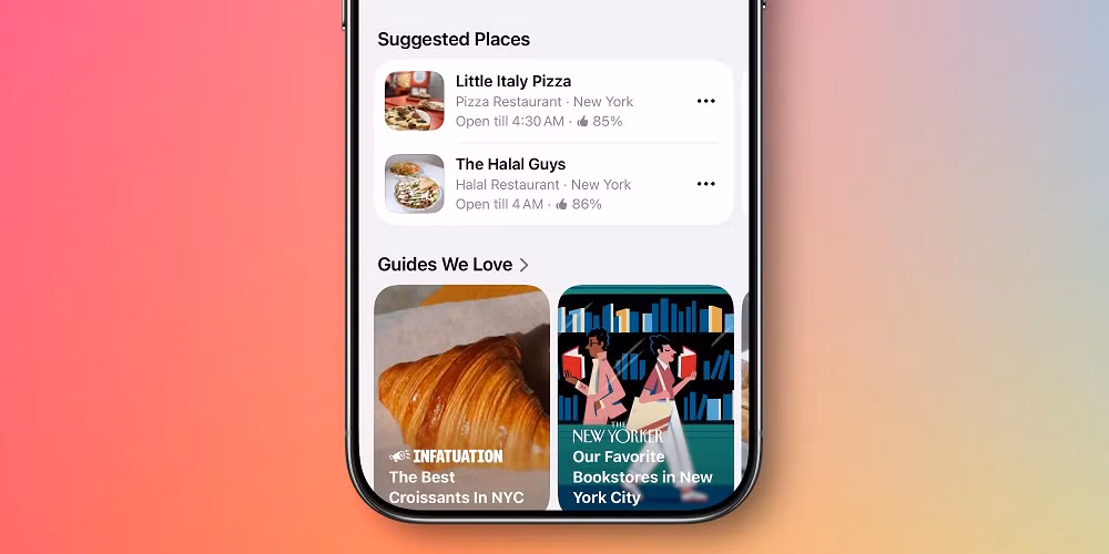 Không chỉ tập trung vào bảo mật, Apple còn bắt đầu tăng tốc chiến lược kiếm tiền từ dịch vụ khi tích hợp Suggested Places trên Apple Maps để gợi ý địa điểm dựa trên lịch sử tìm kiếm và vị trí người dùng, đồng thời chuẩn bị đưa quảng cáo xuất hiện trực tiếp trong ứng dụng bản đồ từ mùa hè năm nay.