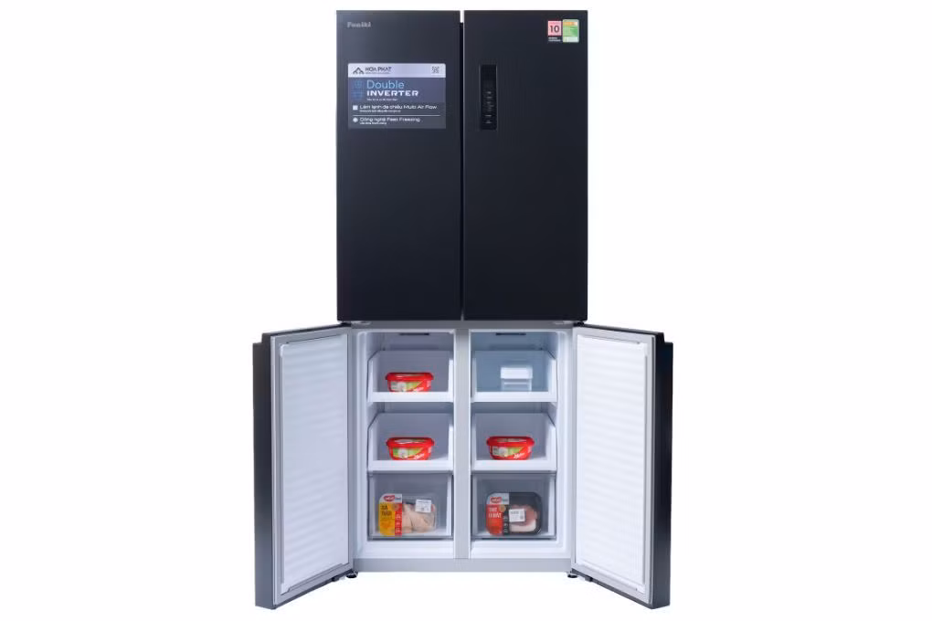 Double Inverter kết hợp chế độ Eco và Multi Air Flow giúp vận hành ổn định, làm lạnh nhanh, làm đông nhanh, giá khoảng 13,04 triệu đồng.