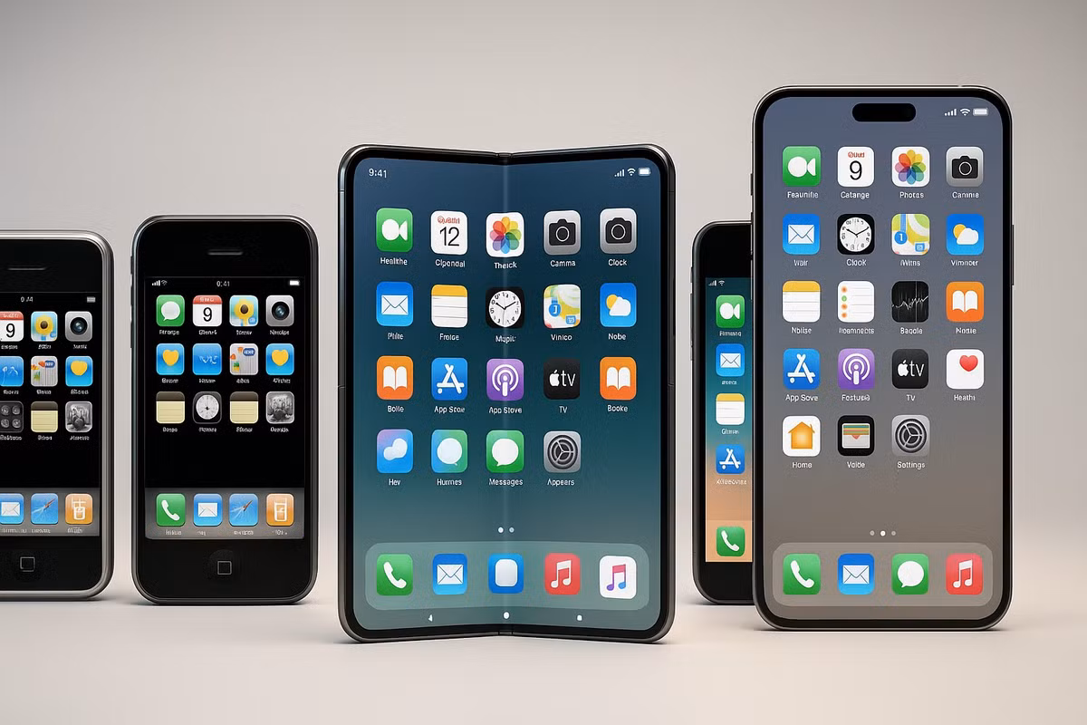 Một chiếc iPhone gập có thể trở thành thiết bị lai giữa điện thoại và tablet.