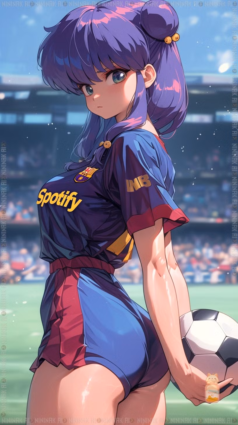 Các hình ảnh mang đến trải nghiệm giả tưởng sống động về một giải bóng đá anime đầy sắc màu.