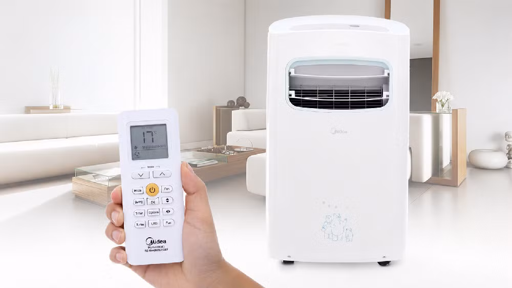 Ở phân khúc nhỏ gọn hơn, Midea MPPF-10CRN1 hướng đến nhóm người dùng cần một thiết bị làm mát cơ bản cho phòng dưới 15m², với công suất khoảng 9.000 BTU và thiết kế tối giản dễ bố trí trong không gian hẹp.