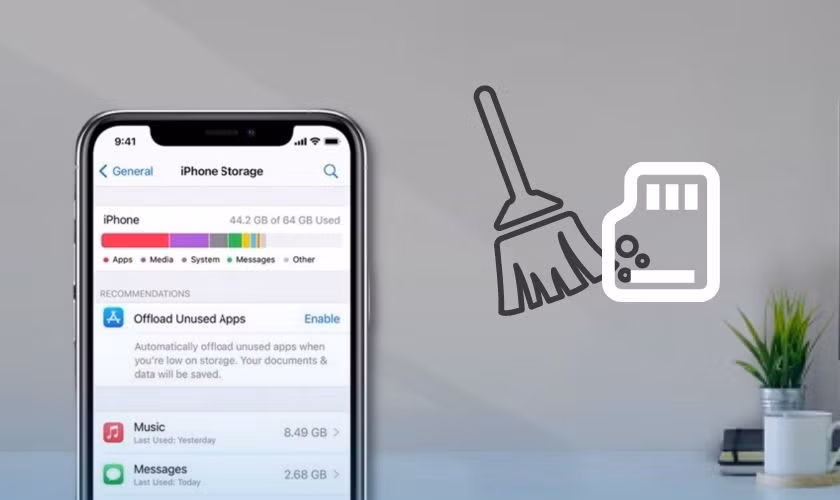 Bước thứ ba được đánh giá là hiệu quả nhất đối với những chiếc iPhone đã sử dụng nhiều năm, đó là dọn dẹp bộ nhớ đệm (cache) của các ứng dụng mạng xã hội và nhắn tin, bởi đây là nơi lưu trữ lượng lớn dữ liệu tạm phục vụ việc tải nội dung nhanh hơn nhưng lại âm thầm "ngốn" bộ nhớ theo thời gian.