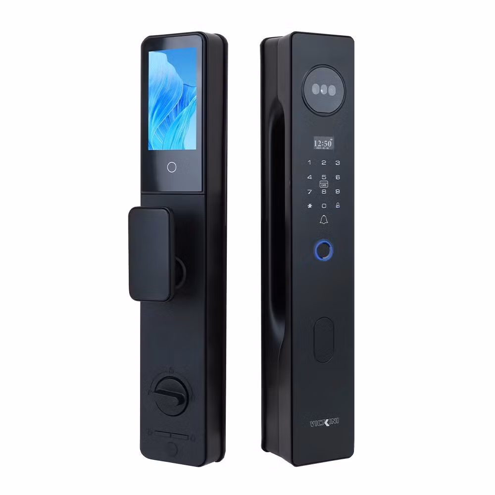 Trong khi đó, Vickini 39706 OBP mang đến trải nghiệm hiện đại hơn với khả năng nhận diện khuôn mặt bên cạnh vân tay, mật mã, thẻ từ và chìa cơ, giúp người dùng mở cửa ngay cả khi hai tay đang xách đồ, đồng thời cho phép cấp quyền truy cập tạm thời từ xa cho người thân, khách hoặc nhân viên giao hàng thông qua ứng dụng.