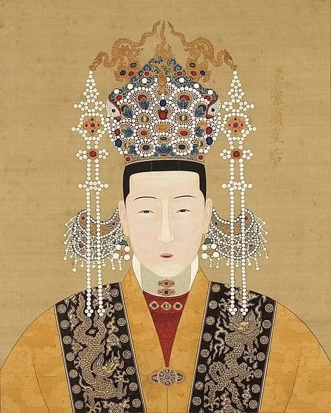 Ảnh vẽ Trần Hoàng hậu.