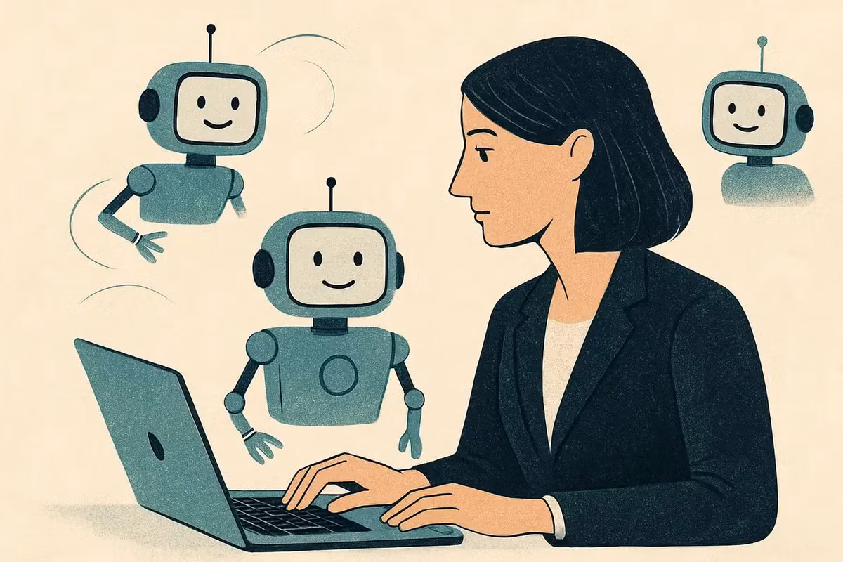 Microsoft kỳ vọng mọi nhân viên trong tương lai sẽ vận hành như CEO một startup AI ra quyết định, giao việc và phát triển cùng đội ngũ agent thông minh.(Ảnh:ContentGrip)