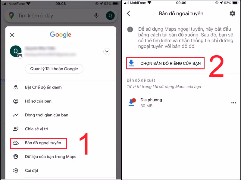 Trong trường hợp mất sóng hoặc đi đến khu vực không có Internet, tính năng bản đồ ngoại tuyến của Google Maps tiếp tục phát huy giá trị khi cho phép tải sẵn toàn bộ khu vực cần di chuyển, giúp người dùng vẫn có thể dẫn đường ổn định mà không lo mất kết nối giữa đường.