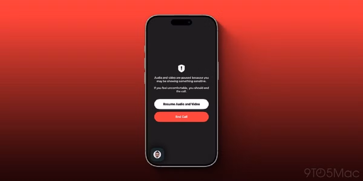 Khi phát hiện người trong cuộc gọi có dấu hiệu cởi đồ, FaceTime sẽ tự động đóng băng video và âm thanh ngay lập tức.