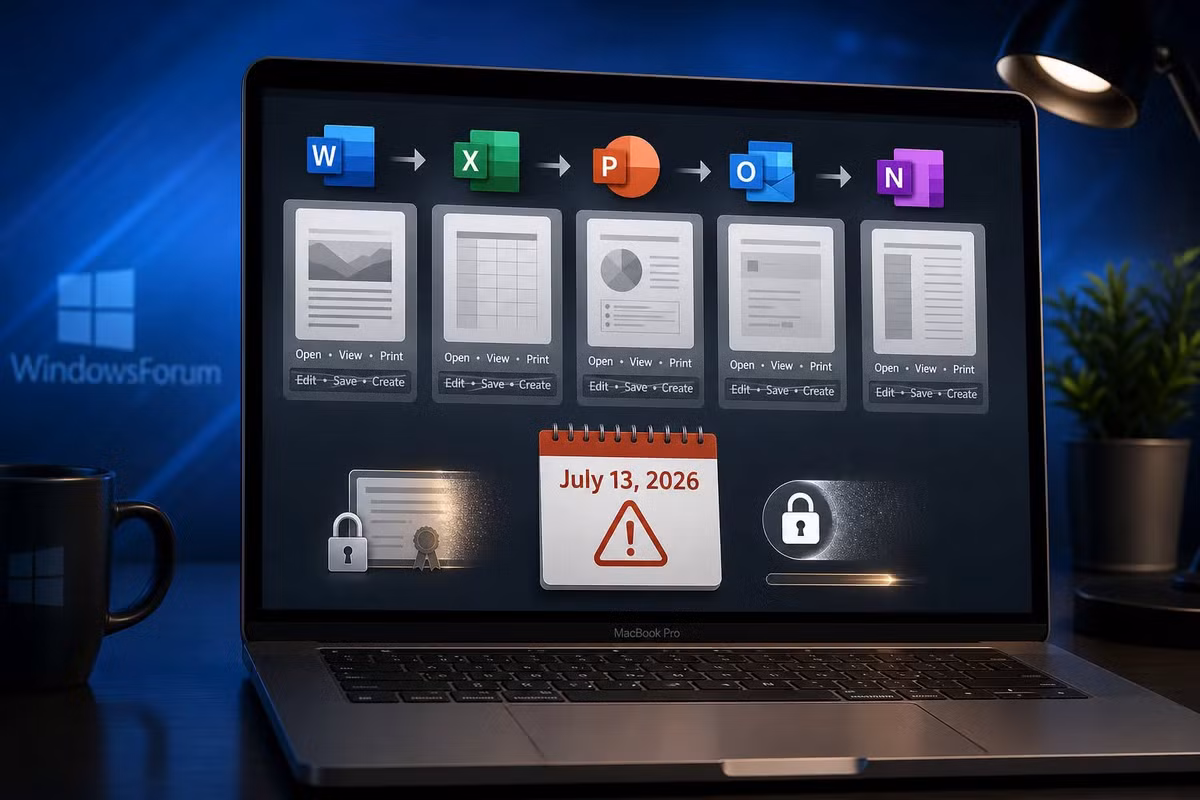 Microsoft vừa xác nhận rằng từ ngày 13/7/2026, người dùng Office 2019 for Mac sẽ bị chuyển sang chế độ "Reduced Functionality Mode", khiến bộ phần mềm văn phòng từng được quảng bá là mua một lần dùng lâu dài không còn khả năng tạo mới, chỉnh sửa hay lưu tài liệu như trước.
