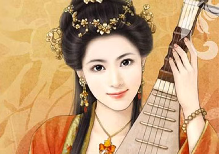 Vương Chiêu Quân sống vào thời Tây Hán, nổi tiếng không chỉ vì sắc đẹp "lạc nhạn" mà còn bởi tài cầm kỳ thi họa.
