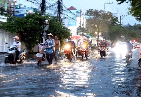 Khu vực phía Đông tỉnh Đắk Lắk, Khánh Hòa, Lâm Đồng và Nam Bộ đã có mưa rào, dông rải rác. Ảnh: TTXVN