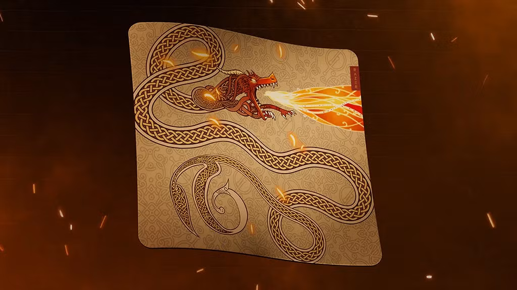 Pad Gigantus V2 Large có bề mặt mượt, kiểm soát tốt, đồng bộ thiết kế Dragon Lore.