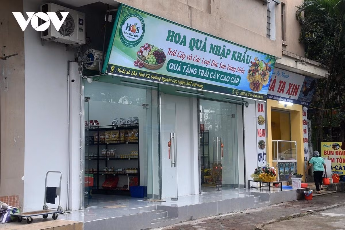 Các ki-ốt sau khi được người dân thuê đã hồi sinh trở lại.