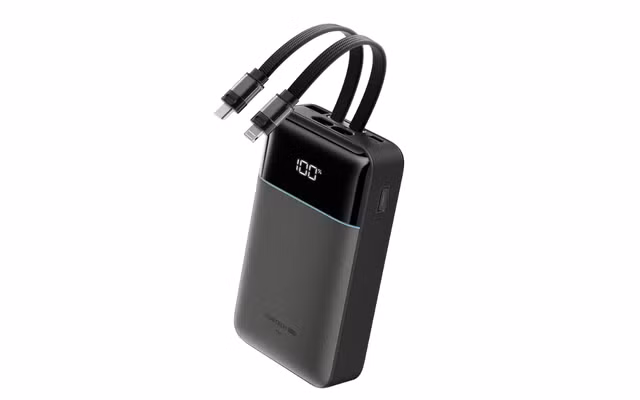 6. Cuktech CP24 Dual Power Bank có dung lượng 20.000mAh, tích hợp đồng thời cáp USB-C 40W và cáp Lightning đạt chứng nhận MFi, phù hợp với người dùng đang sở hữu nhiều thiết bị thuộc các thế hệ khác nhau.