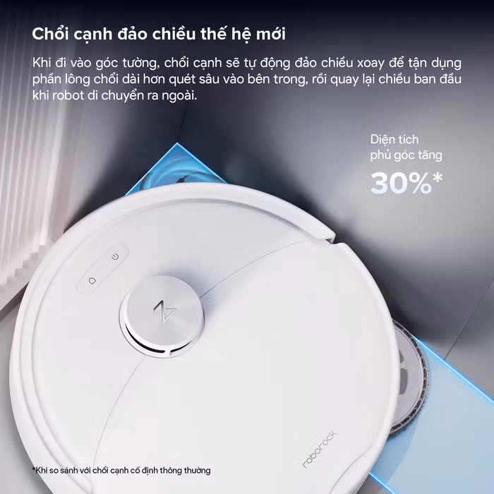Không chỉ vậy, robot còn được trang bị hàng loạt công nghệ vốn quen thuộc trên các mẫu flagship như hệ thống tránh vật cản Reactive Tech, chổi cạnh chống rối thế hệ mới, hệ thống chống rối đạt chứng nhận SGS và giẻ lau FlexiArm có khả năng làm sạch sát mép tường, giúp tăng hiệu quả vệ sinh ở những khu vực khó tiếp cận trong ngôi nhà.