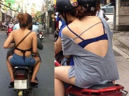 "Nóng mắt" những kiểu mặc hở hang phản cảm của chị em khi ra phố