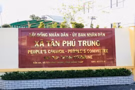 Trụ sở UBND xã Tân Phú Trung.