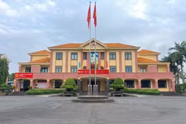 Trụ sở UBND xã Đạ Teh.