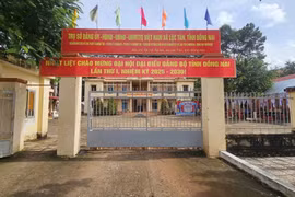 Trụ sở UBND xã Lộc Tấn.