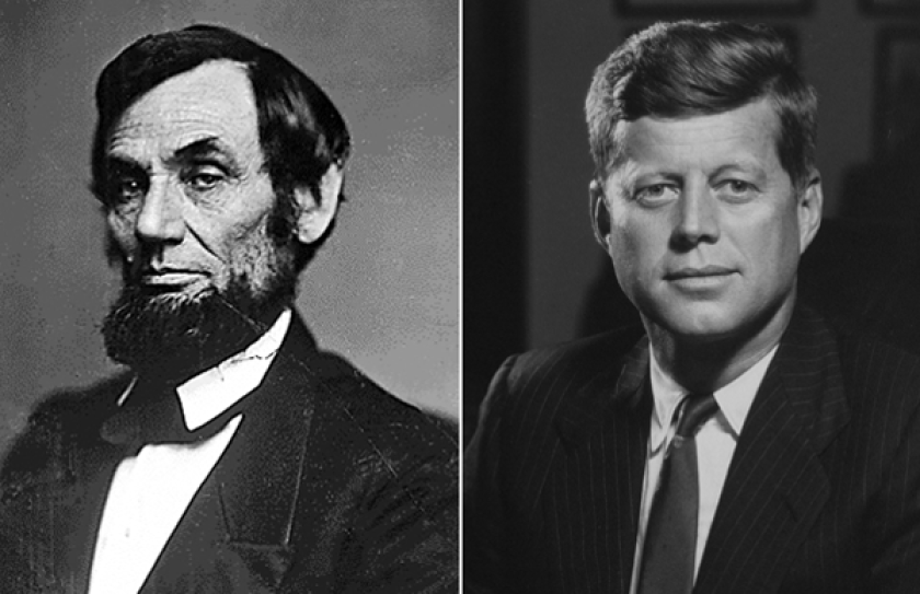 Cuộc đời của hai Tổng thống Mỹ John F. Kennedy (1917 - 1963) và Abraham Lincoln (1809 - 1865) có những sự trùng hợp kỳ lạ khó lý giải. Ngoài việc đều từng là chủ nhân Nhà Trắng, họ có nhiều điểm giống nhau đến lạ kỳ trong thời gian điều hành đất nước.