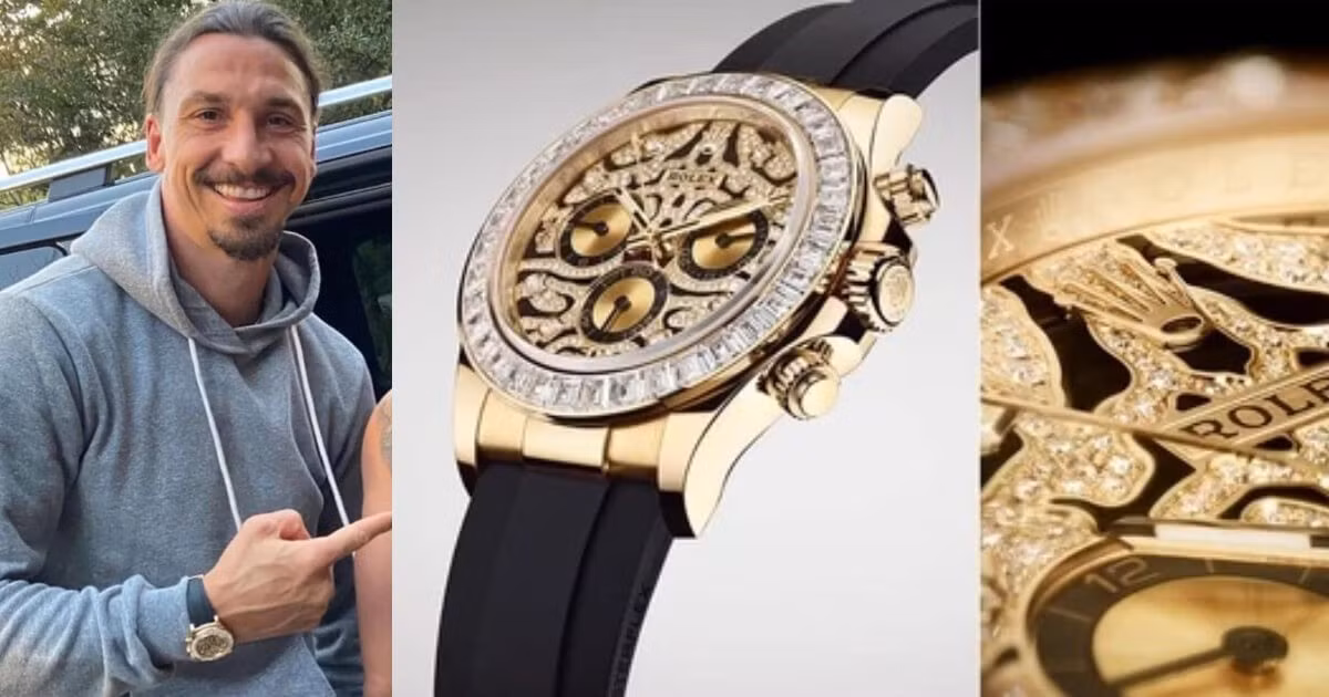 Chiếc Rolex Daytona 'Eye of the Tiger' (Ref. 116588TBR). Siêu phẩm bằng vàng vàng 18k này gây choáng ngợp với mặt số và vành bezel được nạm kín kim cương theo họa tiết vằn hổ tinh xảo. Đây là biểu tượng của kỹ nghệ chế tác kim hoàn và cơ khí thượng đỉnh từ Rolex. (Ảnh: Rubber B)