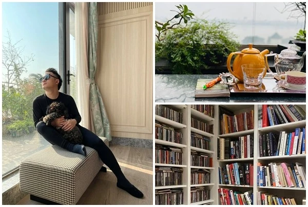 Bên trong căn nhà ngập sách và hoa của ca sĩ Tùng Dương 