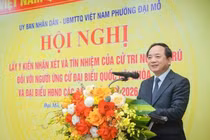 Cử tri tín nhiệm giới thiệu ông Trịnh Văn Quyết ứng cử đại biểu Quốc hội