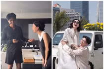 Huy Trần chiều vợ số 1, Ngô Thanh Vân sướng như “bà hoàng”