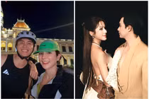 [GALLERY] Diệp Lâm Anh - Phạm Kiên ngày càng gắn bó, thường xuyên diện đồ đôi