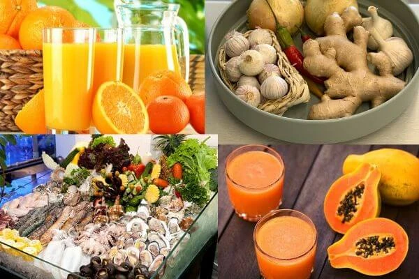 Top thực phẩm tăng sức đề kháng phòng chống COVID-19 
