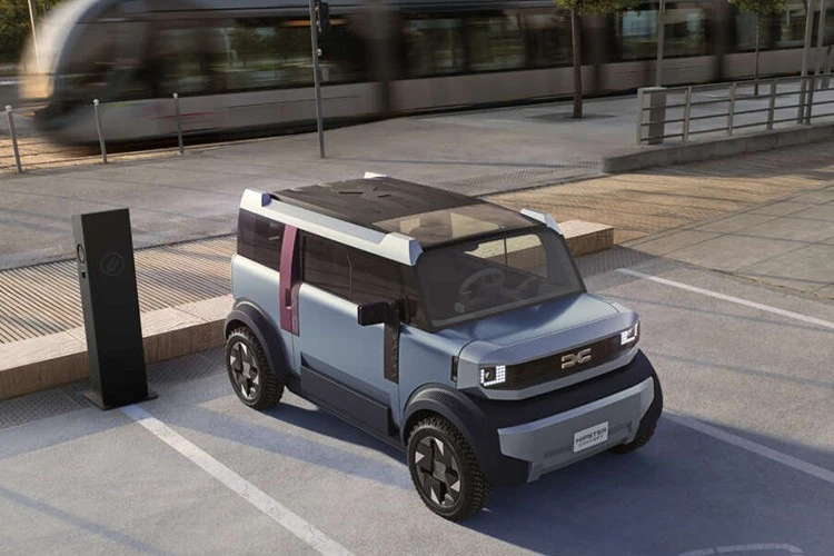 Dacia Hipster - ôtô điện "bình dân" dùng điện thoại thay màn hình giải trí