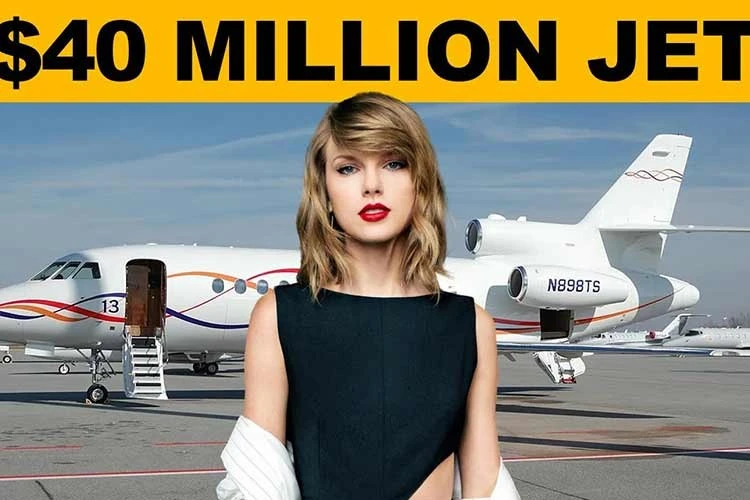 "Soi" chuyên cơ Dassault Falcon 900 nghìn tỷ đồng của Taylor Swift