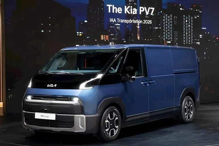 [GALLERY] Kia PV7 vừa ra mắt - xe điện thương mại "đối thủ" của Ford Transit