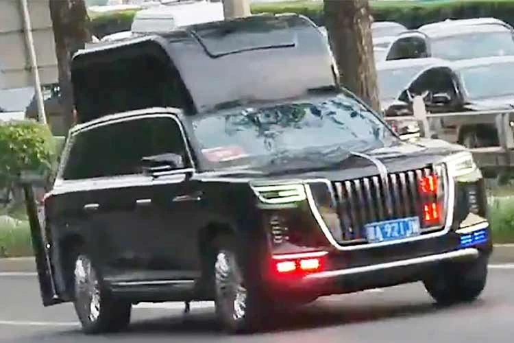 Khám phá Hongqi LS7 đặc biệt trong đoàn hộ tống Tổng thống Trump ở Bắc Kinh
