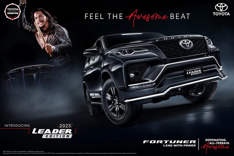 Ra mắt Toyota Fortuner LEADER 2025 từ 1 tỷ đồng tại Đông Nam Á