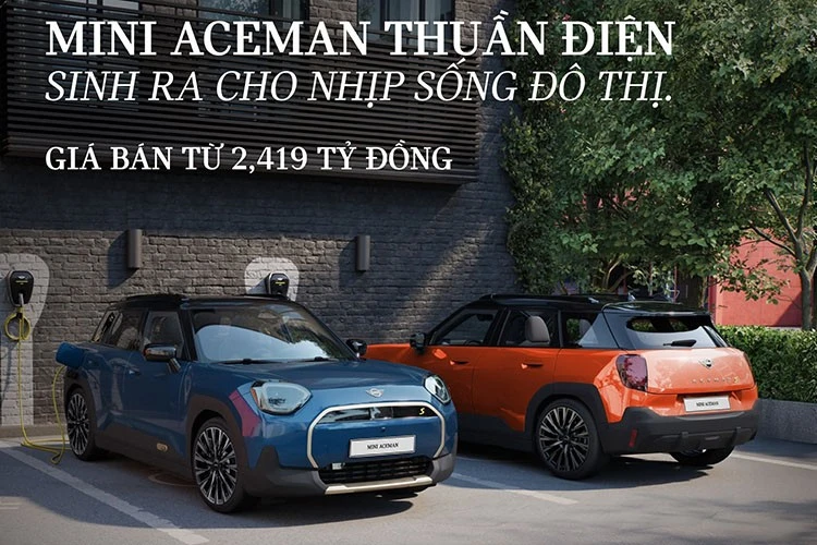 [GALLERY] Cận cảnh MINI Aceman tại Việt Nam, SUV điện cỡ A giá 2,419 tỷ đồng 