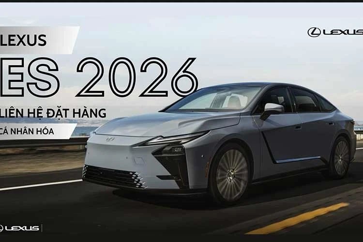Lexus ES 2026 nhận cọc tại Việt Nam, cao nhất hơn 3,1 tỷ đồng
