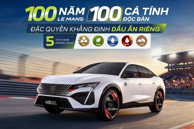 [GALLERY] Peugeot 408 Sport Edition giới hạn 100 xe, từ 1,039 tỷ tại Việt Nam
