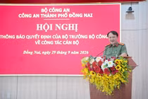 Đại tá Nguyễn Chí Toàn giữ chức Phó Cục trưởng Cục An ninh chính trị nội bộ