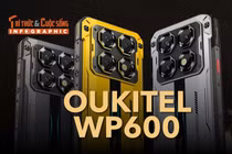 [INFOGRAPHIC] Oukitel WP600, smartphone gaming “nồi đồng cối đá” 