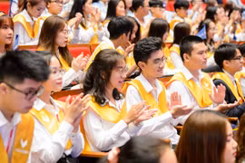 Thầy trò VinUni háo hức trong ngày khai giảng đầu tiên