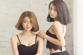 Vẻ đẹp quyến rũ của đôi bạn 9X Hà thành