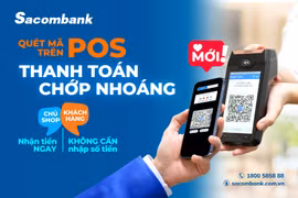 Sacombank tích hợp mã QR đa năng ngay trên máy POS