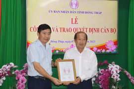 Phó Chủ tịch tỉnh Đồng Tháp Đoàn Tấn Bửu làm Giám đốc Sở Y tế