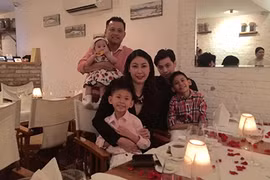 Hà Kiều Anh đón sinh nhật ấm áp bên chồng con